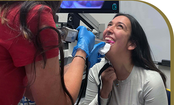 Patient with the dentist